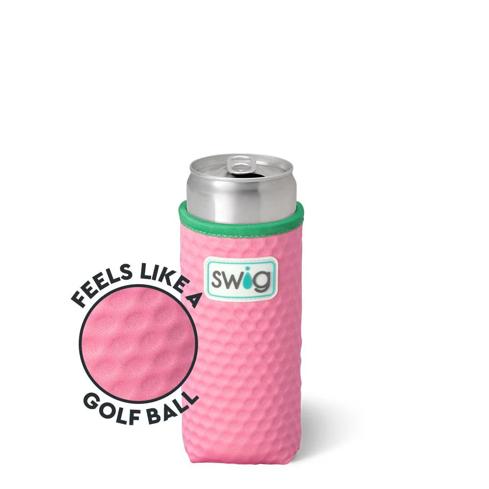 Pink Golf Ball Slim Can Coolie