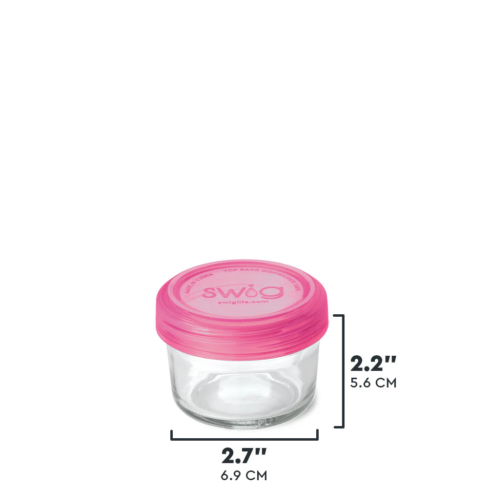 Swig Pink 3pc Glass Food Storage Small Set
