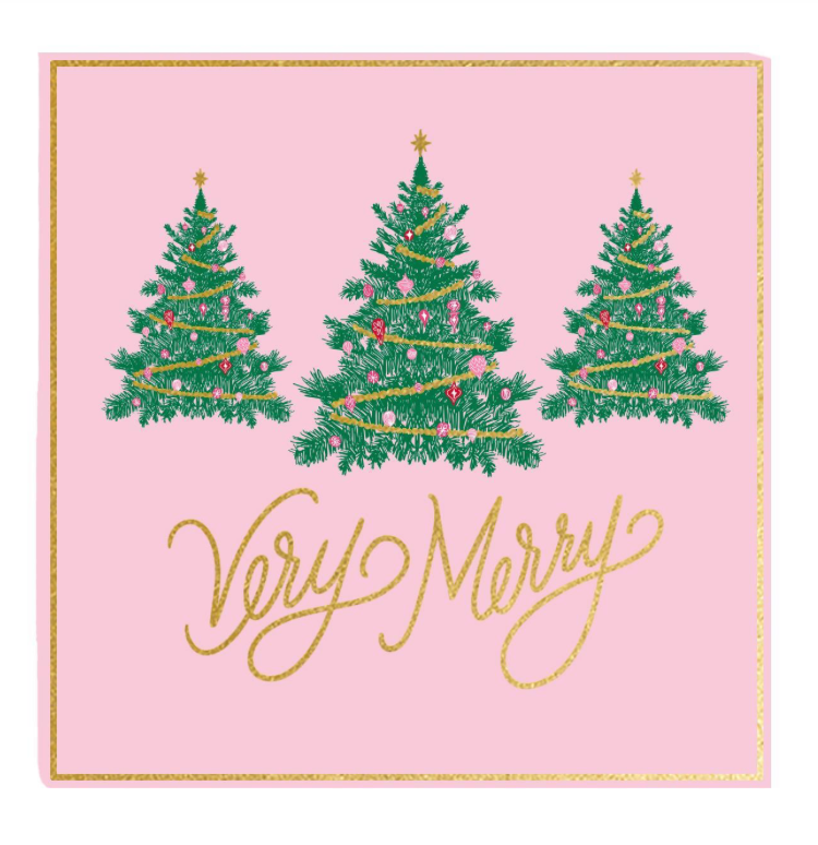 Cocktail Napkins Very Merry