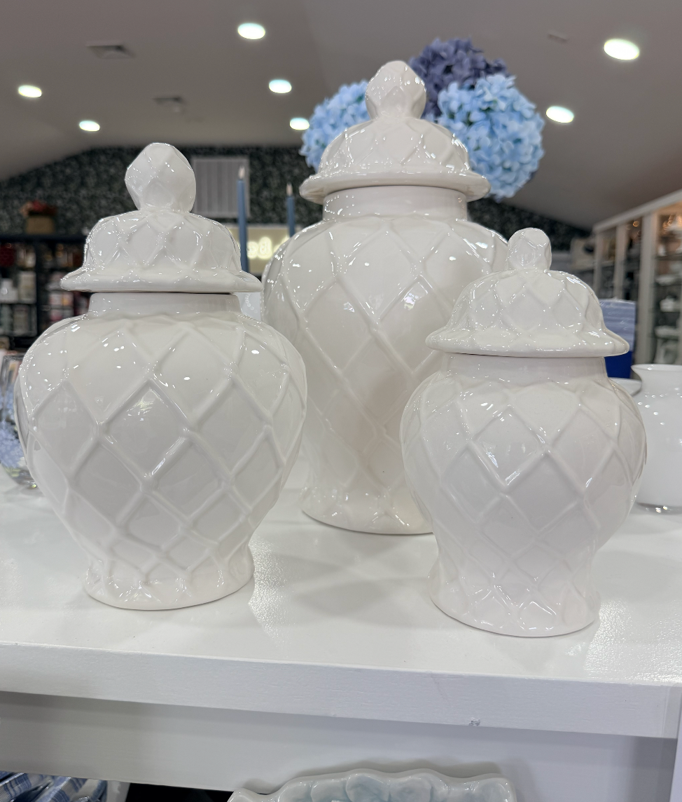 White Ginger Jar