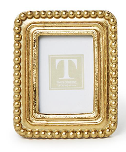 Beaded Texture Gold Photo Frames