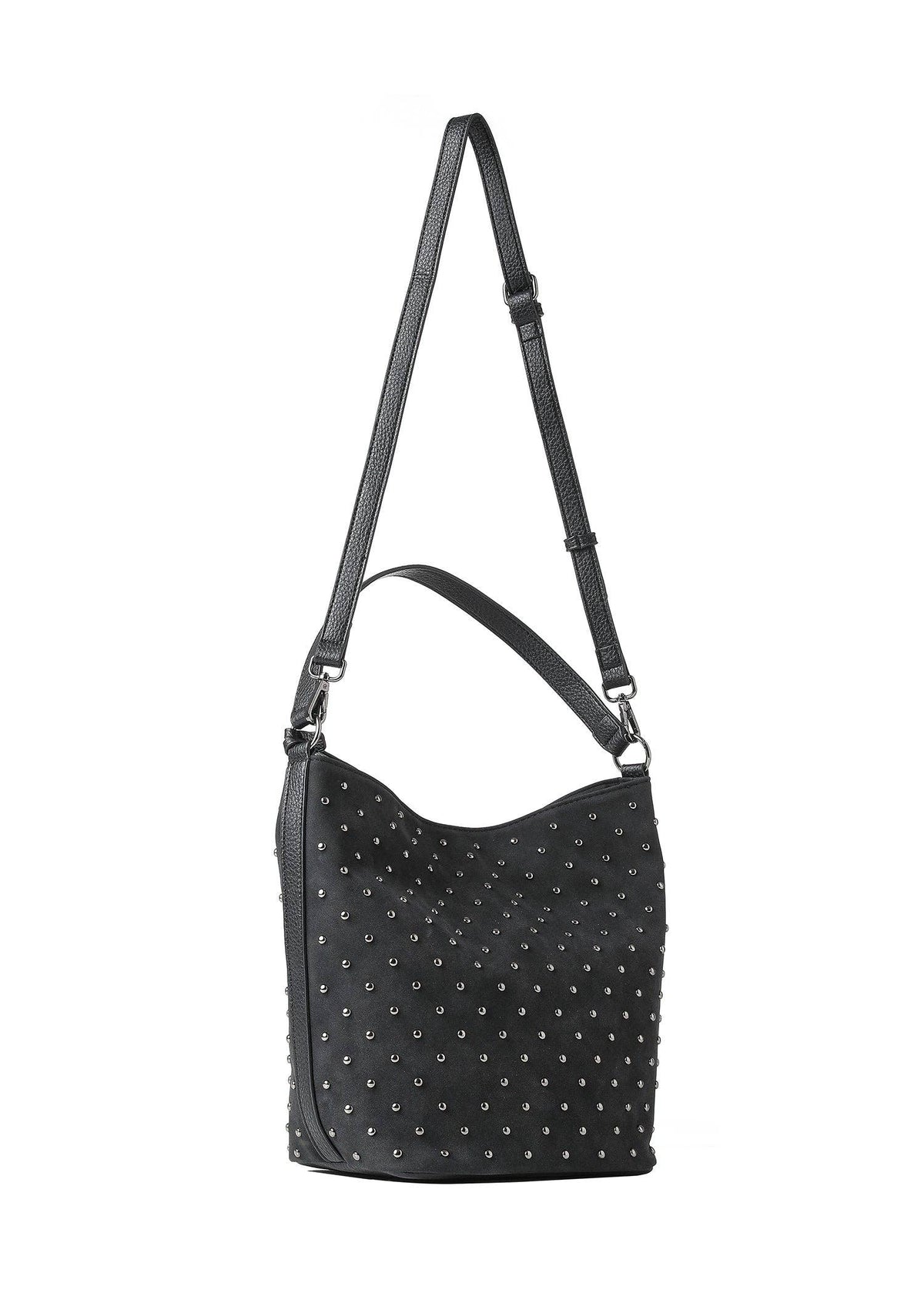 Celine Black Suede Shoulder Bag