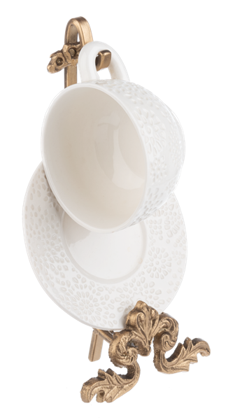 Ornate Plate & Cup Holder