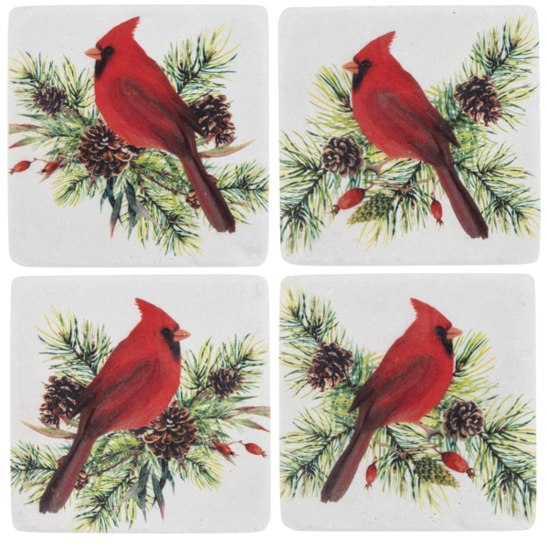 Cardinal Coaster (4 pc. set)