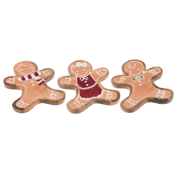 Gingerbread People Tidbit Tray