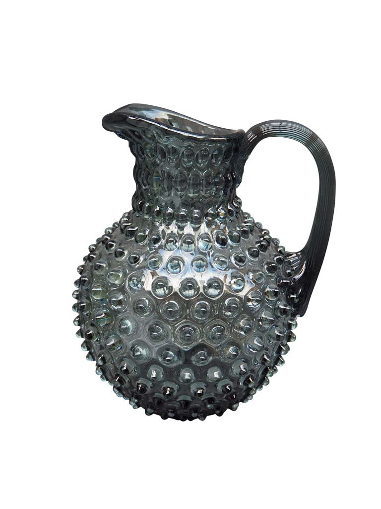 Sage Grey 2L Hobnail Pitcher