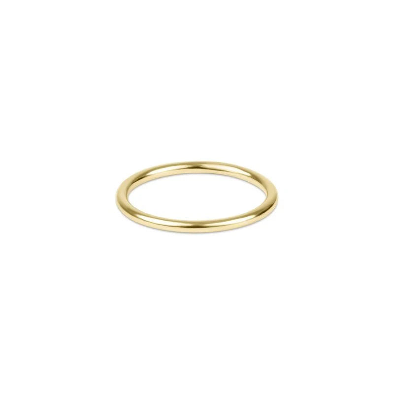 Classic Gold Thin Band Ring - Size 6