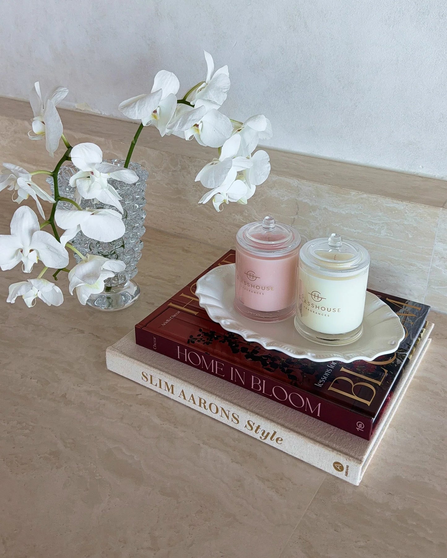 Glasshouse Radiance In Bloom & Velvet Rhapsody Candle Duo