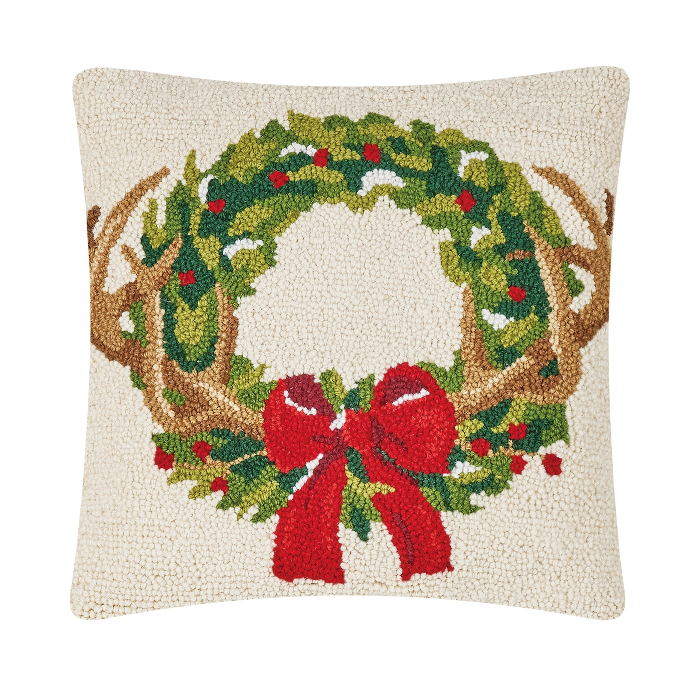 Holiday in the Woods Wreath Hook Pillow