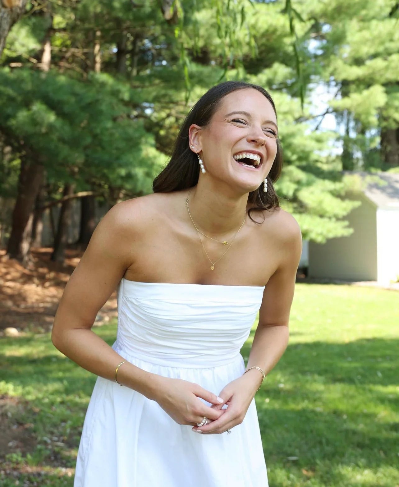 3 Drop Pearl Earrings