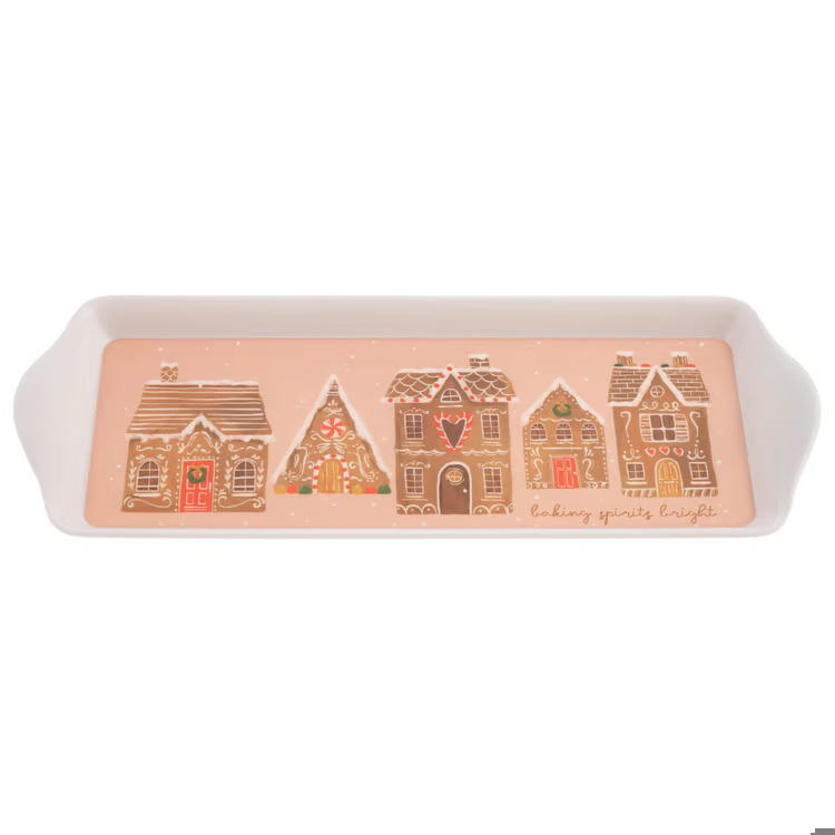 Gingerbread Melamine Narrow Tray
