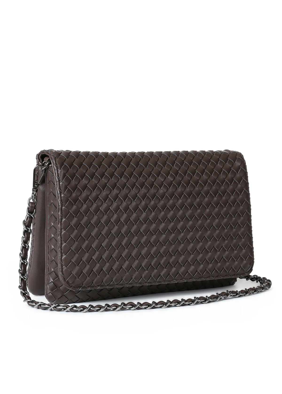 Lexi Woven Java Crossbody