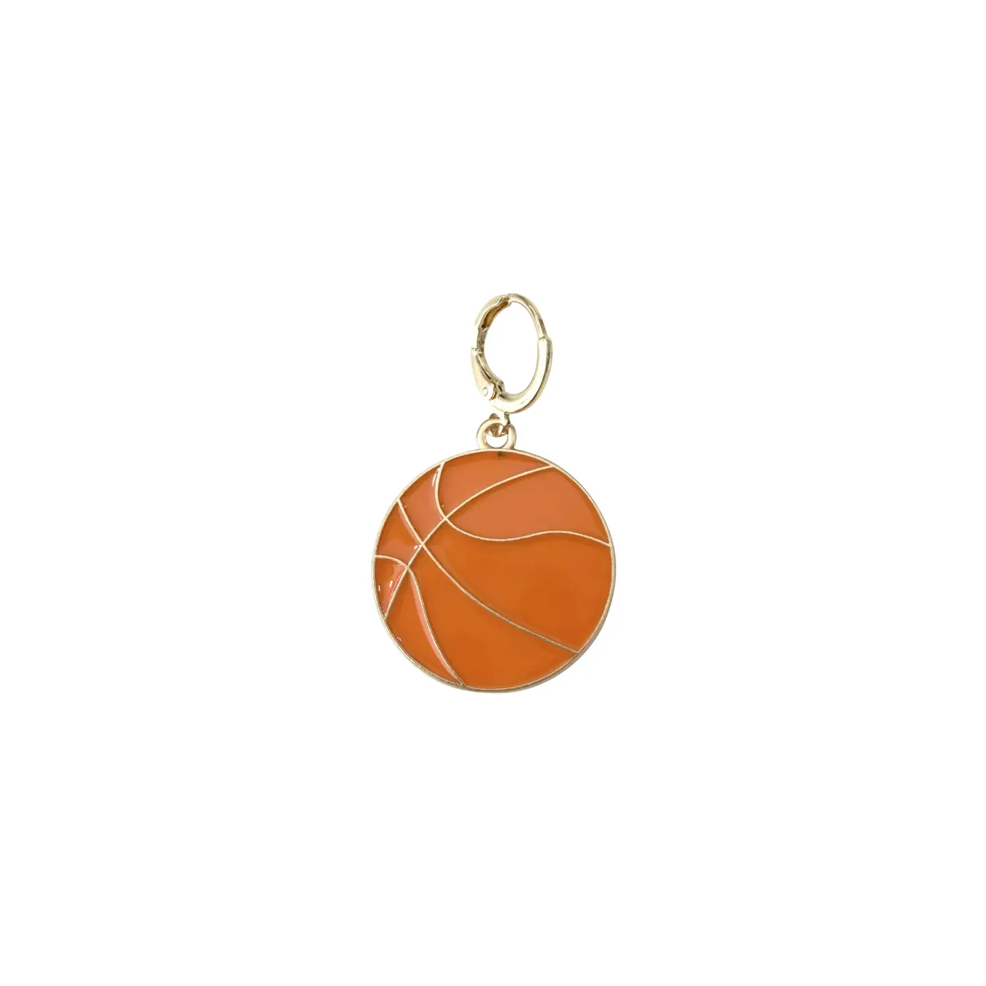 Gold Basketball Charm