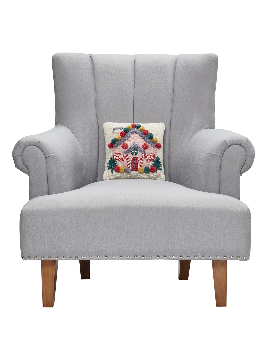 Small Pink House Hook Pillow