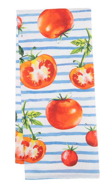 Tomato Stripe Tea Towel