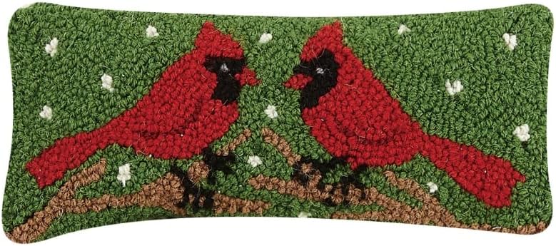 Two Cardinals Hook Pillow