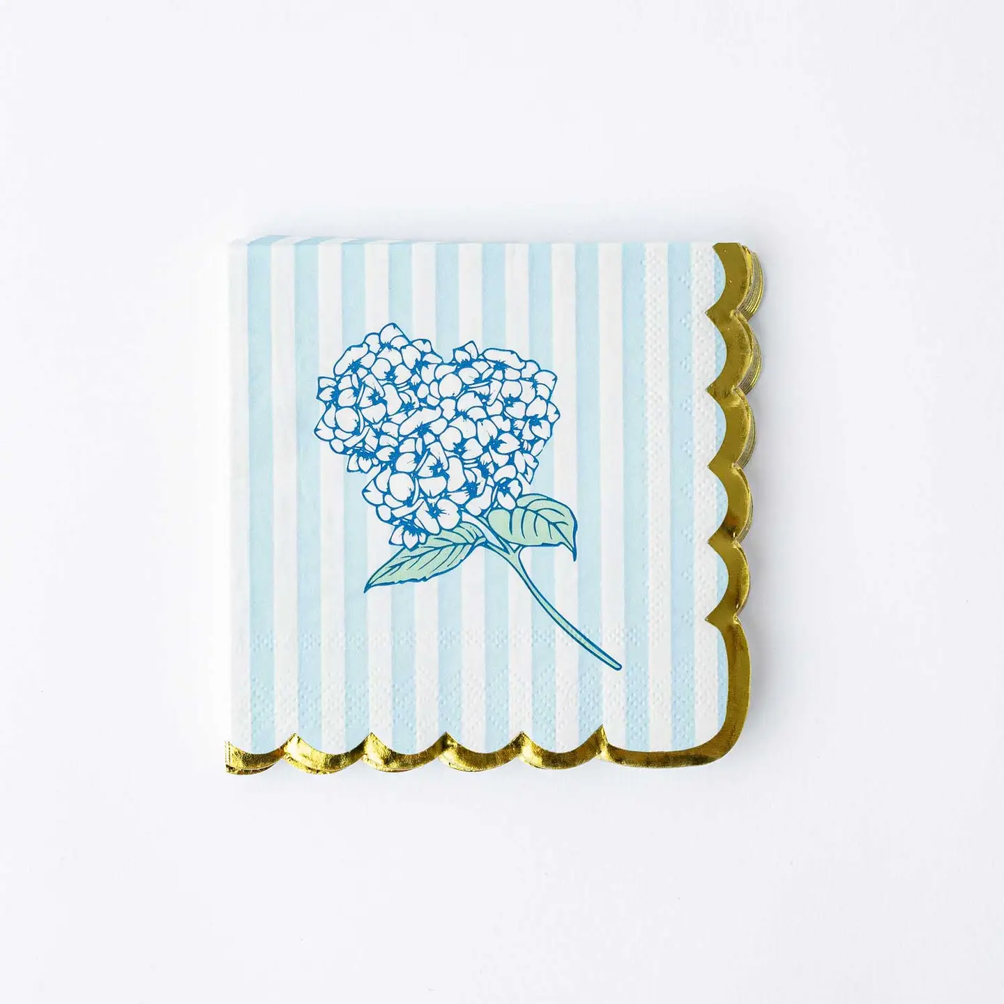 Hydrangea Stem Paper Cocktail/Beverage Napkin