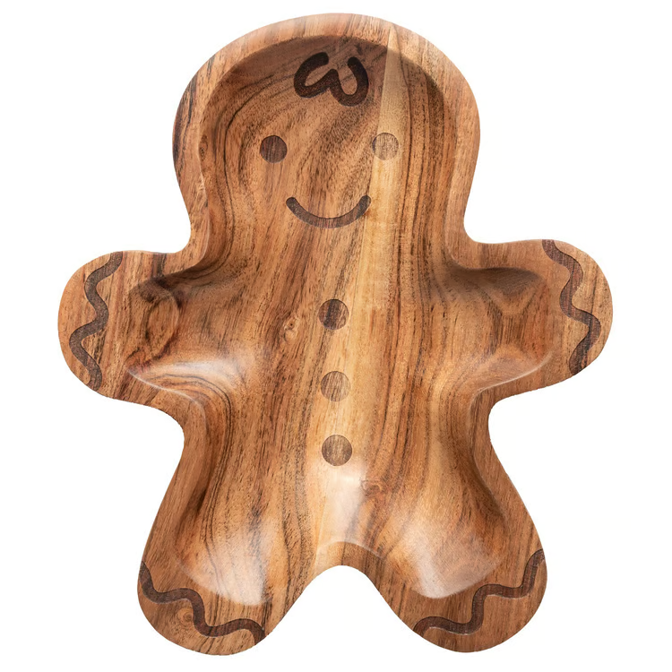 Gingerbread Man Shaped Serving Bowl
