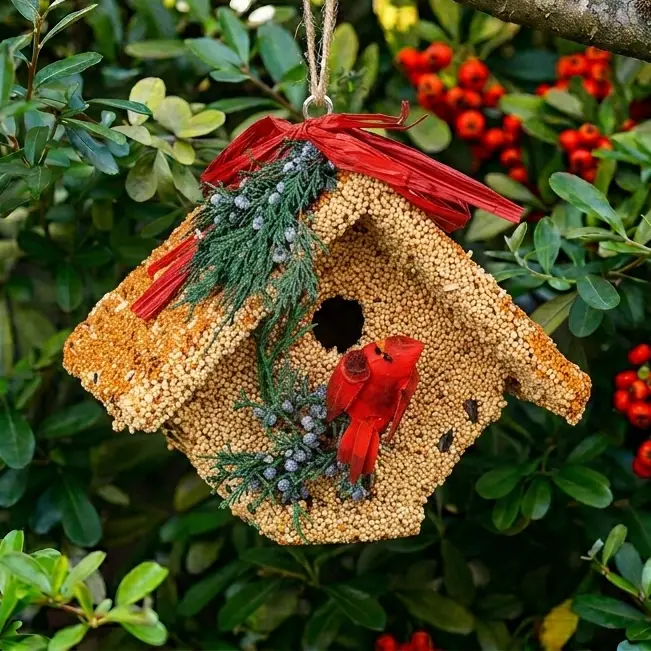 Mr. Bird Wren Casita w/ Cardinal