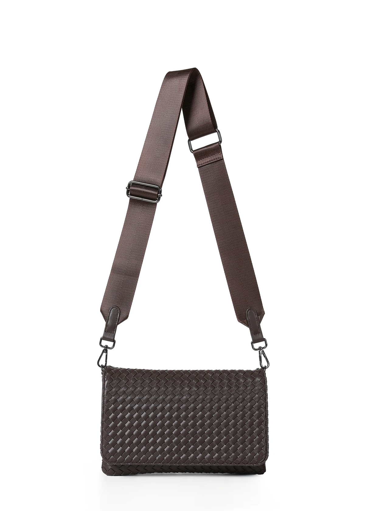 Lexi Woven Java Crossbody