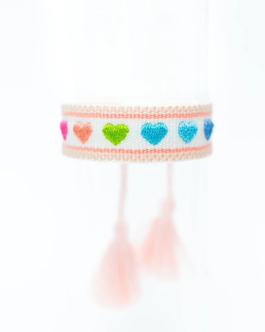 Confetti Hearts Tassel Bracelet