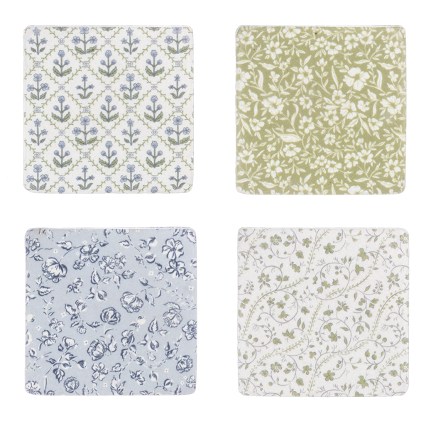 Vintage Floral Coaster (4 pc. set)