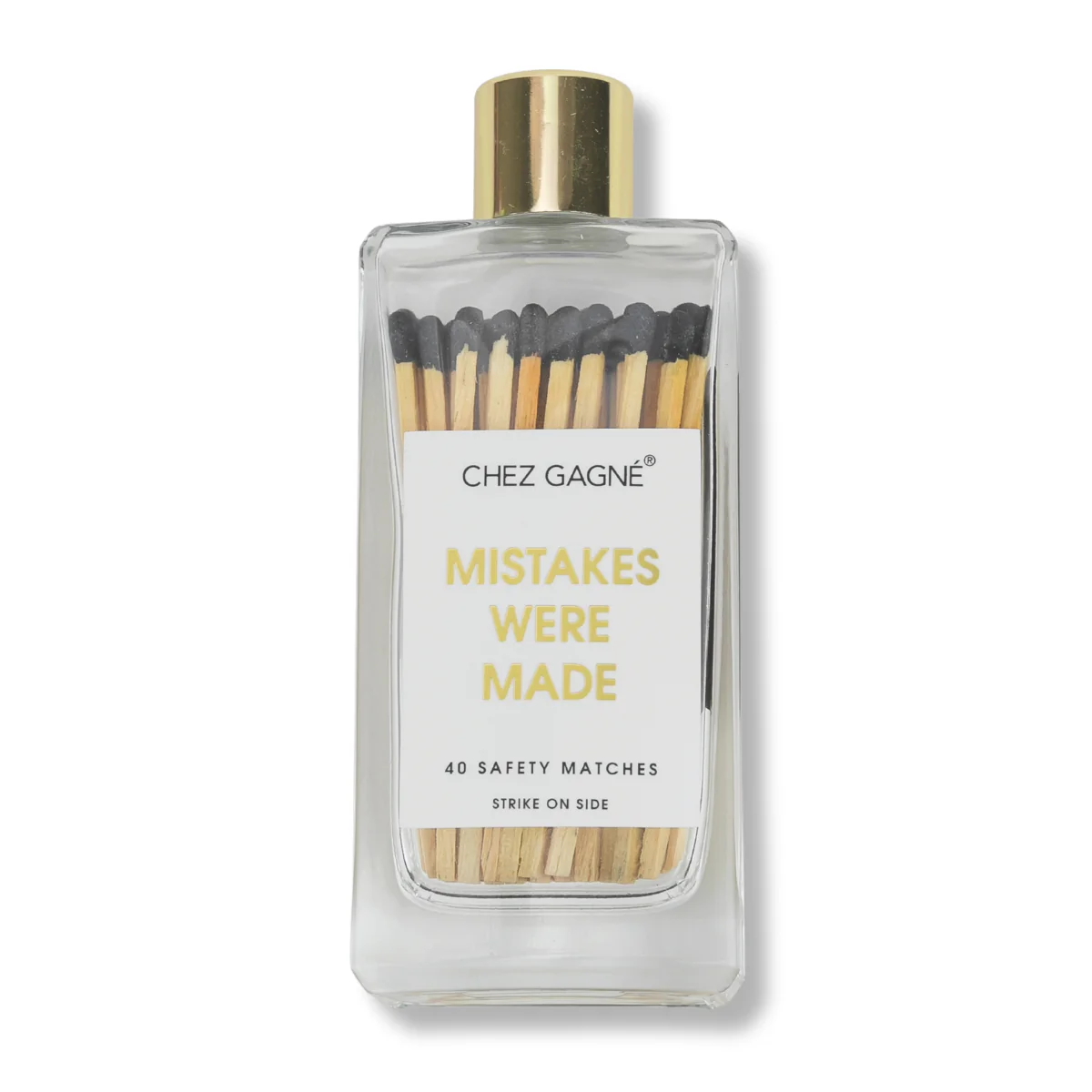 Mistakes Were Made - Glass Bottle Safety Matches