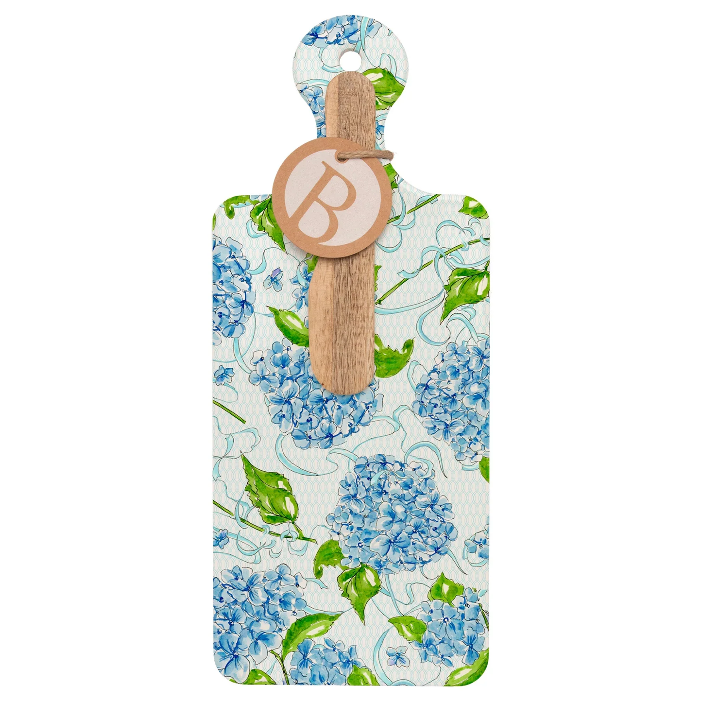 Hydrangea Allover Charcuterie Cheese Board Set