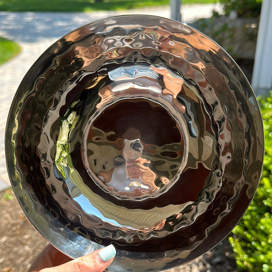 Mary Jurek Luna Hans Hammered 8" Round Bowl