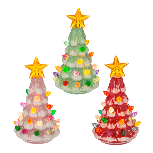 LED Light Up Retro Tree Mini Shimmers