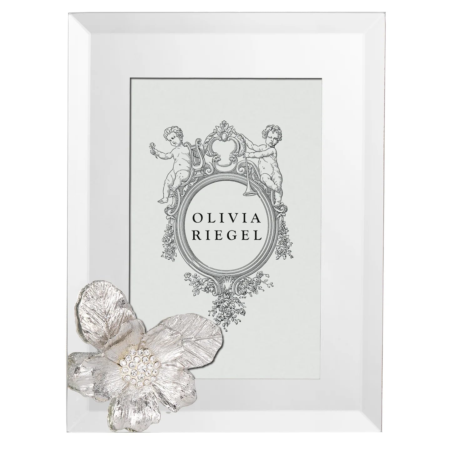 Olivia Riegel Silver Botanica 5“ x 7” Frame
