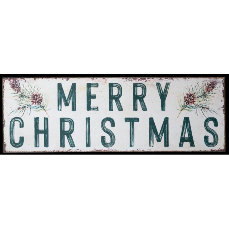 Oversized Merry Christmas With Pine Wall Decor