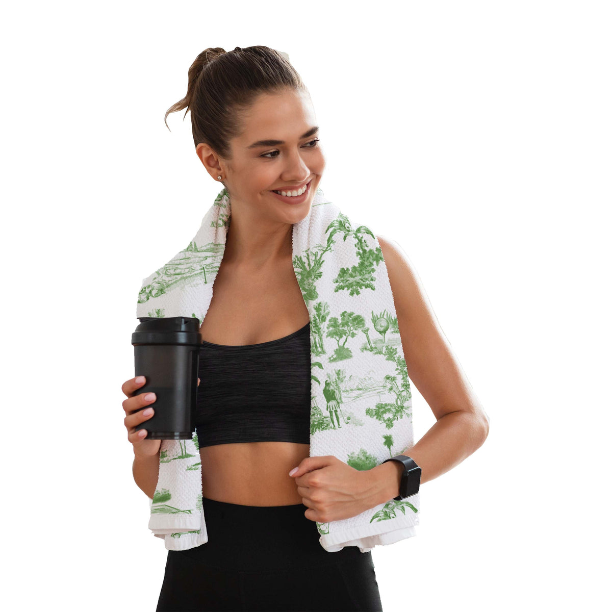 Golf Toile Sports Towel by Toss Designs