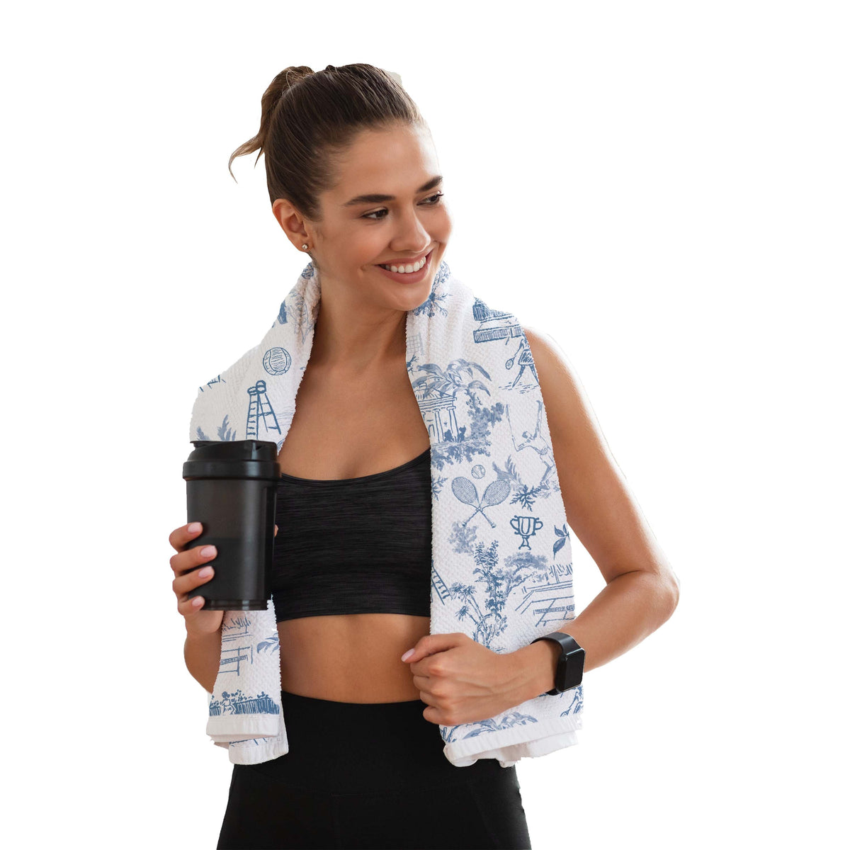 Tennis Toile Sports Towel by Toss Designs