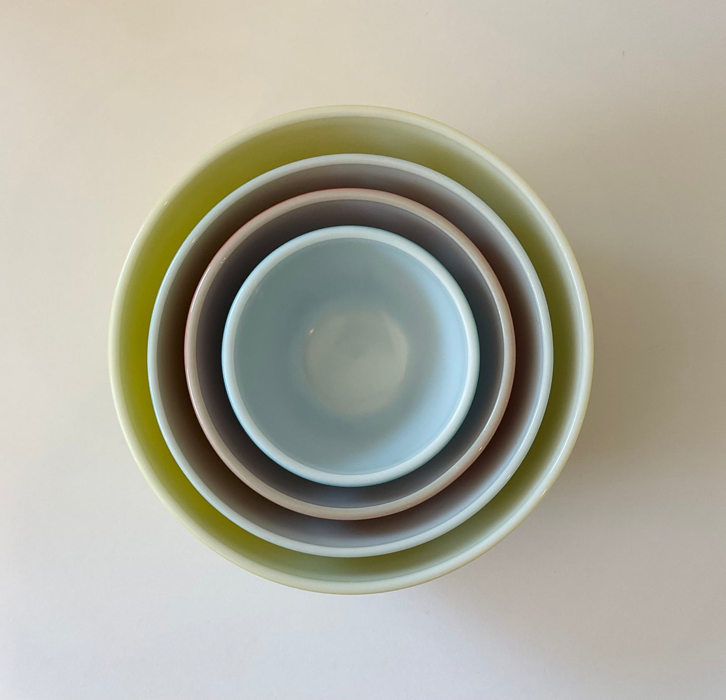 Vintage Pyrex Primary Colors Nesting Bowls