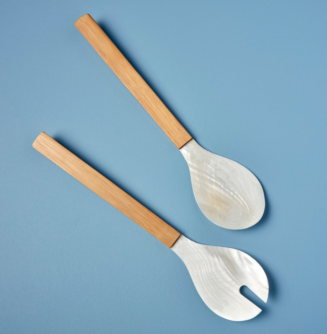 Seashell & Bamboo Serving Set