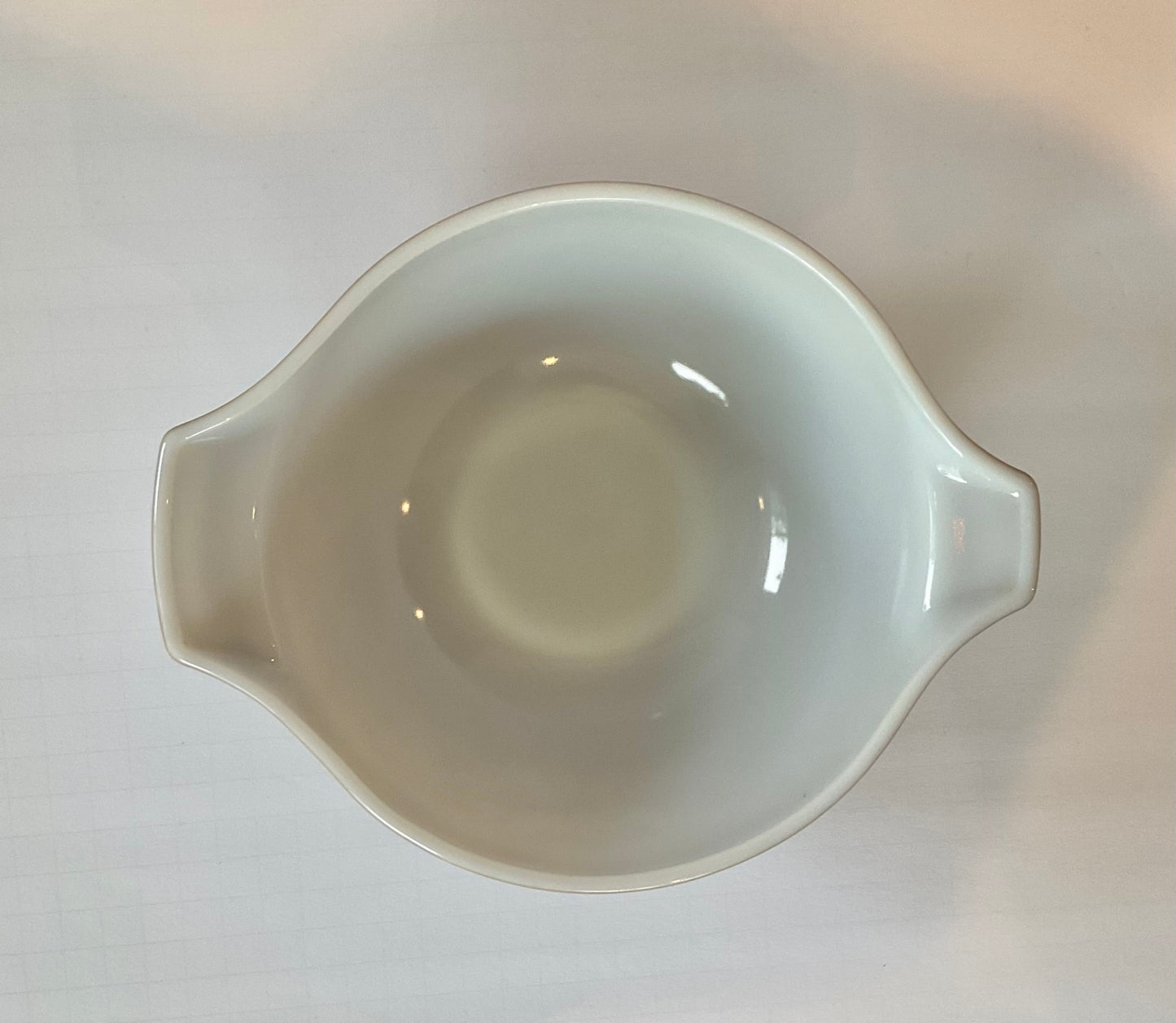 Vintage Pyrex 442 1.5L Cinderella Bowl, Woodland (White Pattern on Dark Brown)
