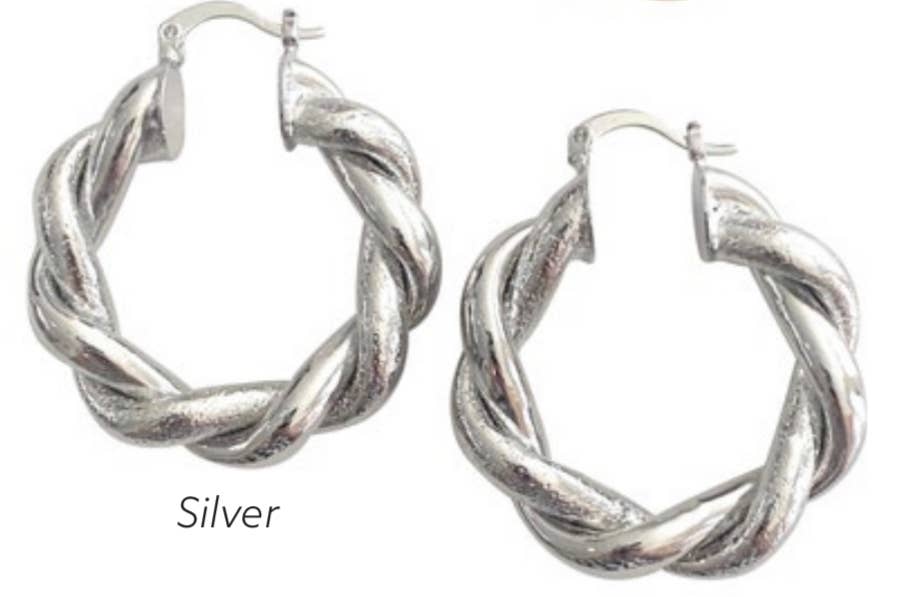Silver Rope Hoop