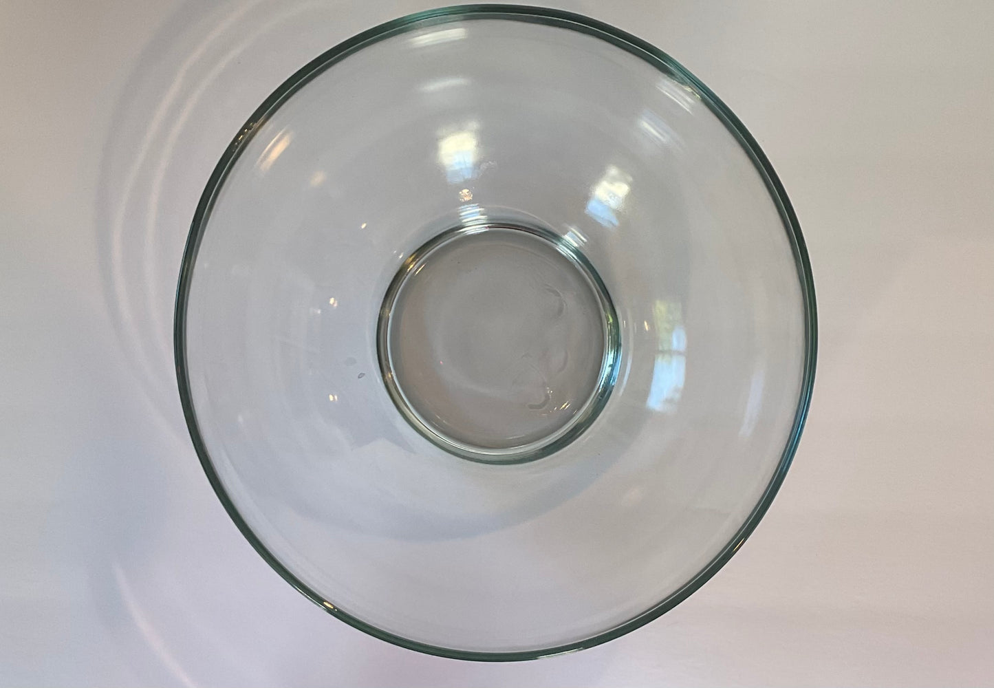 Vintage Extra Large Deep Clear Glass Bowl