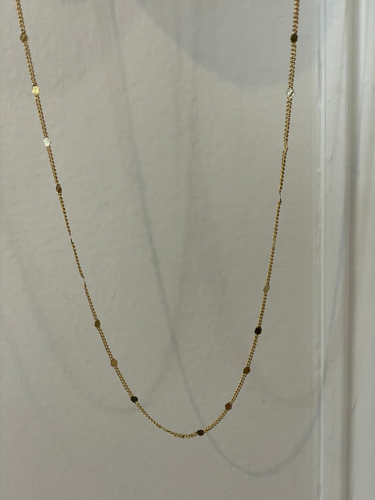 Yellow 18" Flat Palline Chain