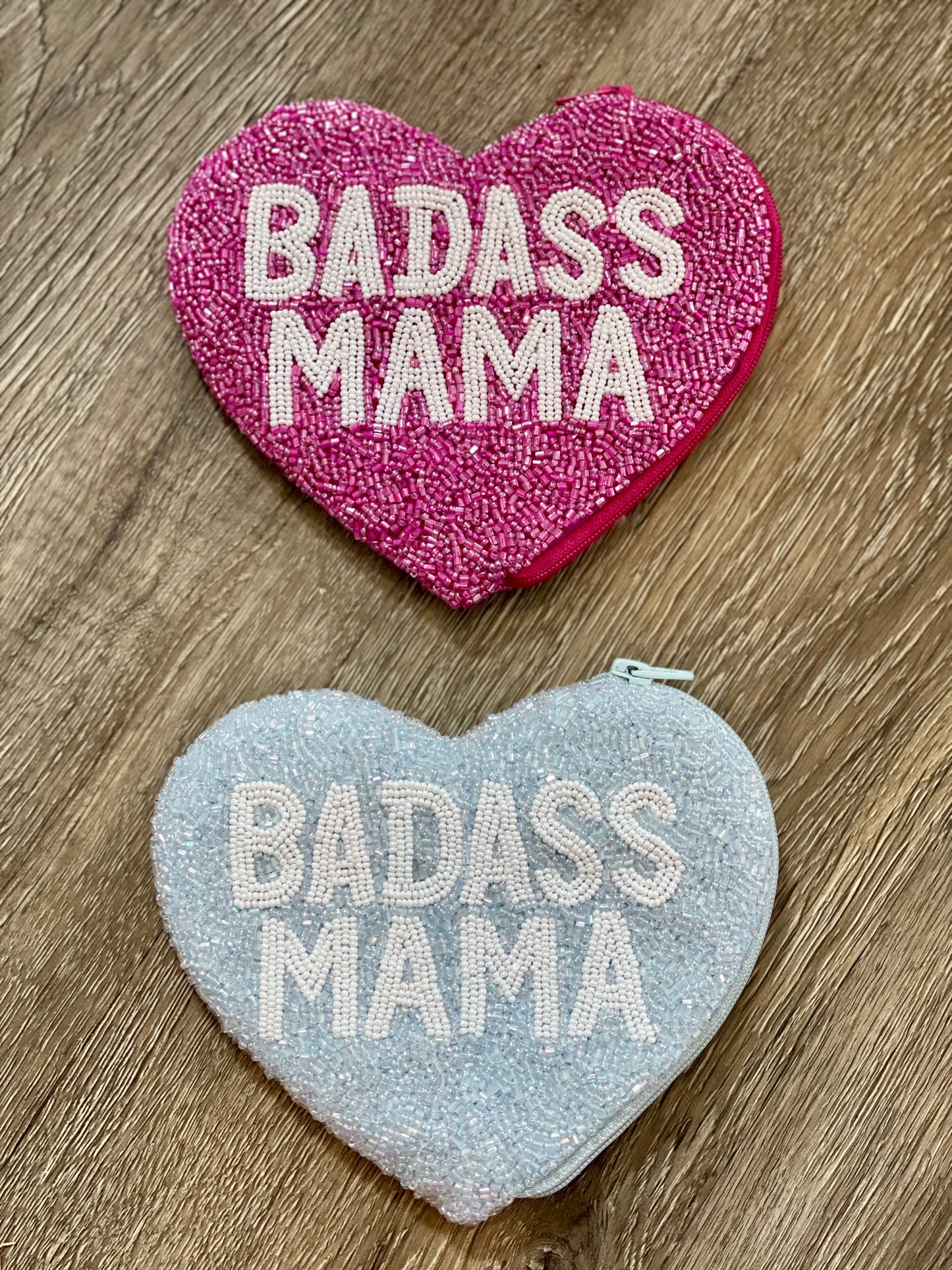 Badass Mama Heart Shape Coin Purse