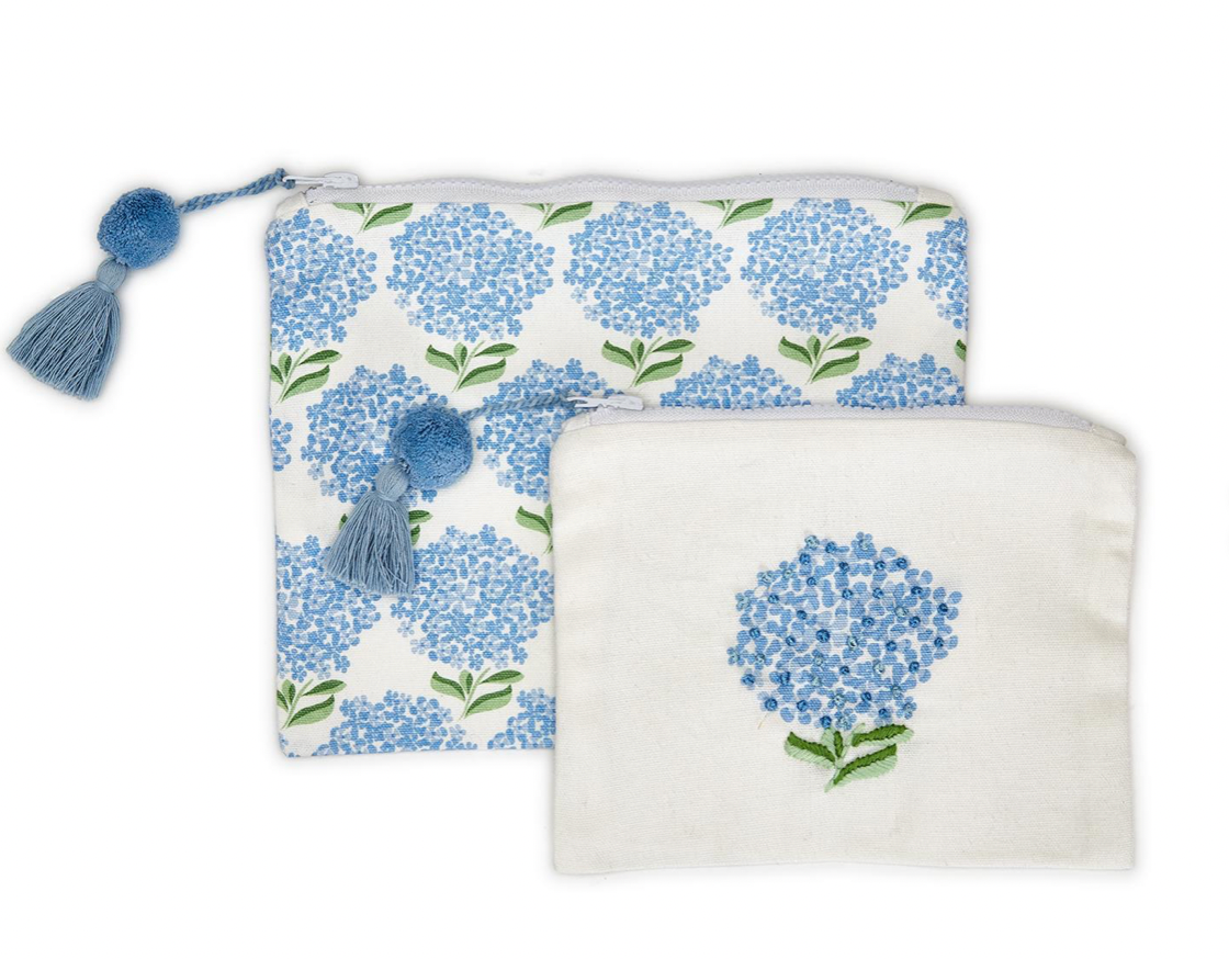 Hydrangea Multipurpose Pouch, Set of 2