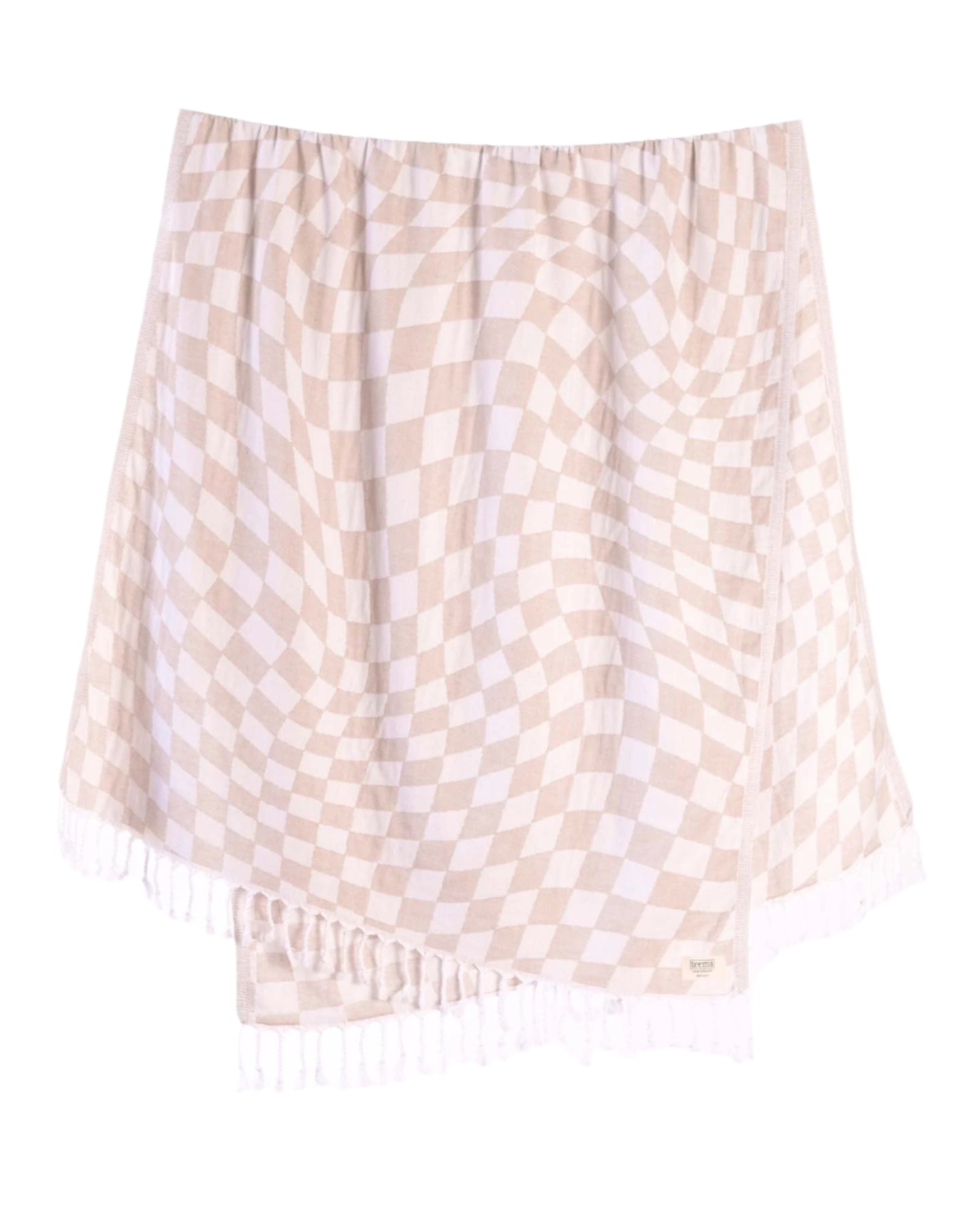 Turkish Towel - Tan Checkmate