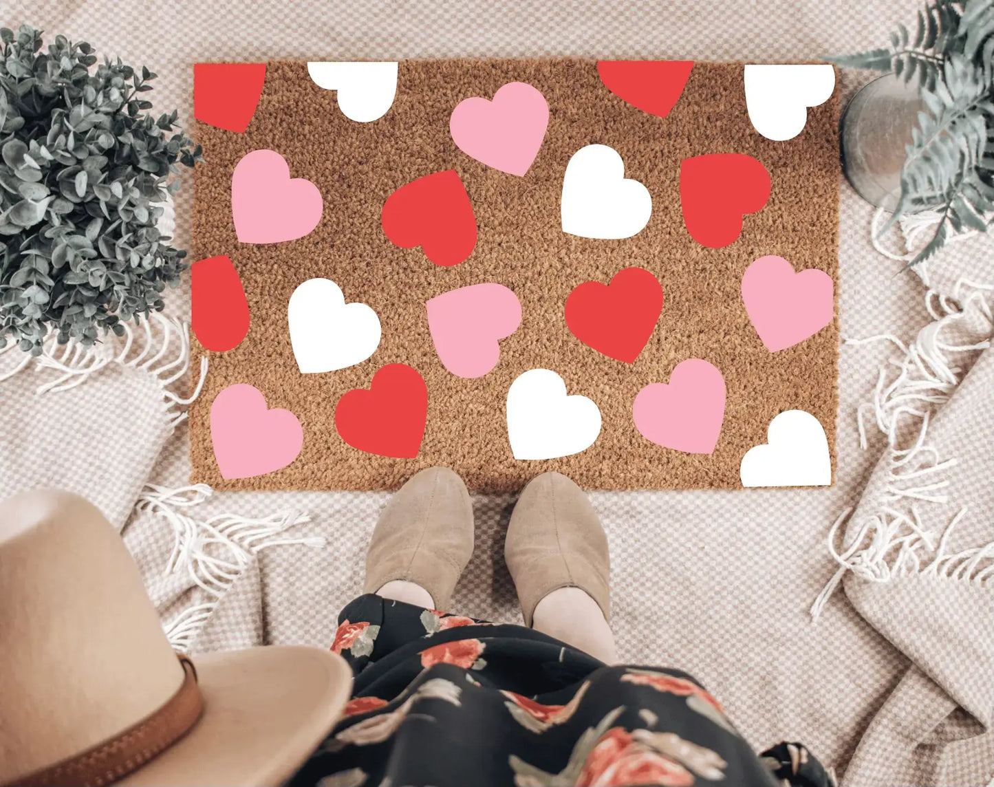 Mini Hearts Doormat