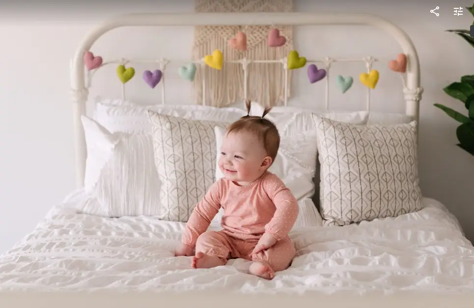 Easter Hearts Handmade Felt Garland