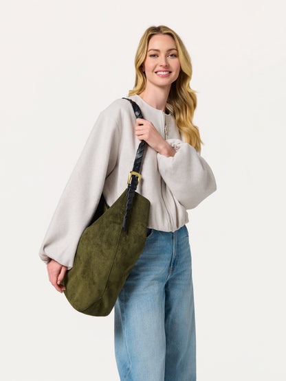 Shiraleah Roberta Hobo Bag in Forest green, alternate view