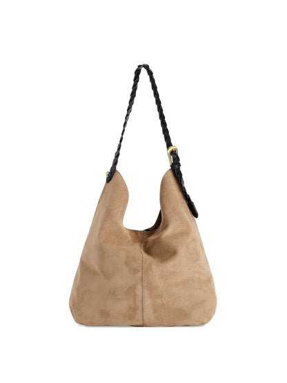 Shiraleah Roberta Hobo Bag in Taupe, front view