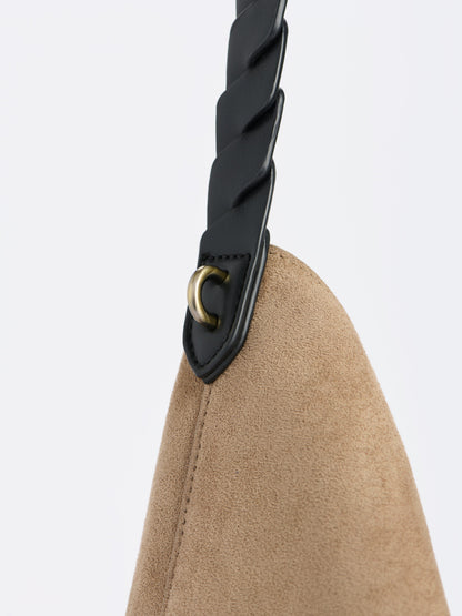 Shiraleah Roberta Hobo Bag in Taupe, interior view