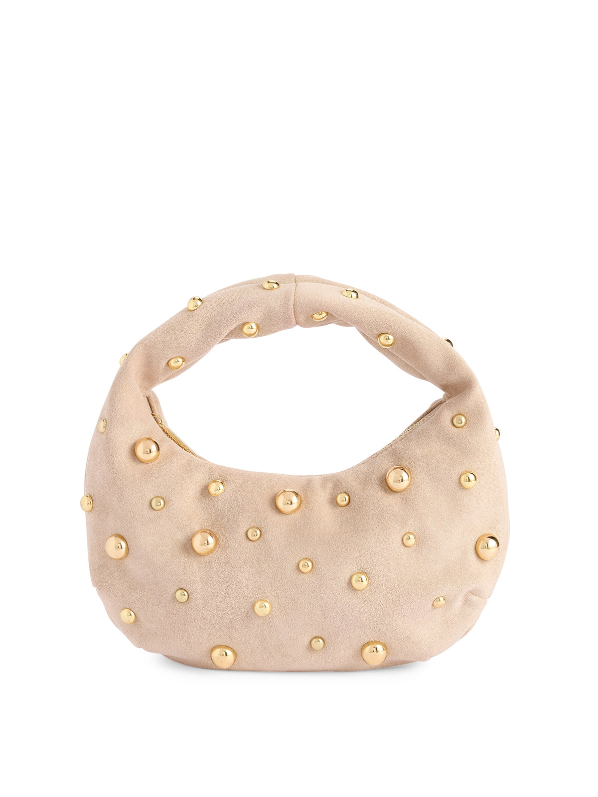 Shiraleah Sophia Studded Top Handle Bag in Bone, front view