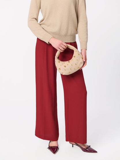 Shiraleah Sophia Top Handle Bag in Bone, detail view